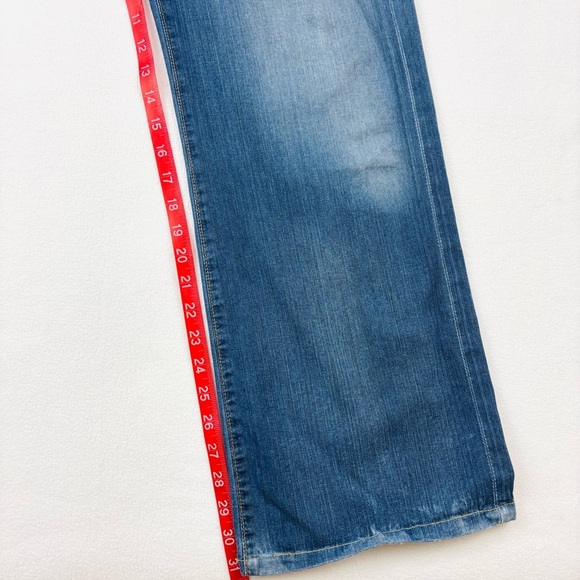 Adriano Goldschmied The Symbol Button Fly Faded Straight Leg Jeans (31/32) - Picture 16 of 16